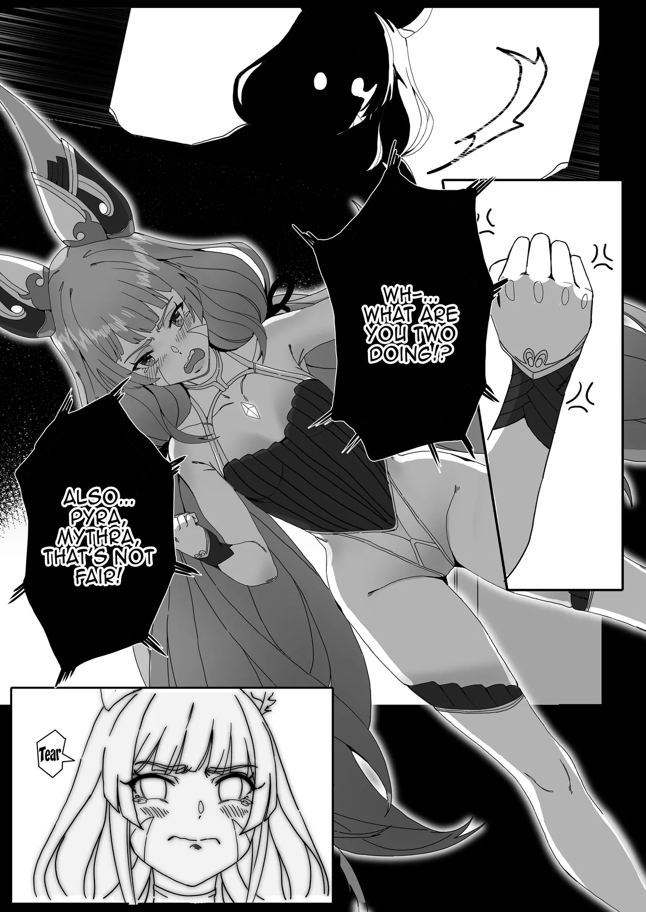 X.BLADE 2.5 page 9 featuring mythra xenoblade chronicles 2 parody - group ffm threesome hentai manga - read online free