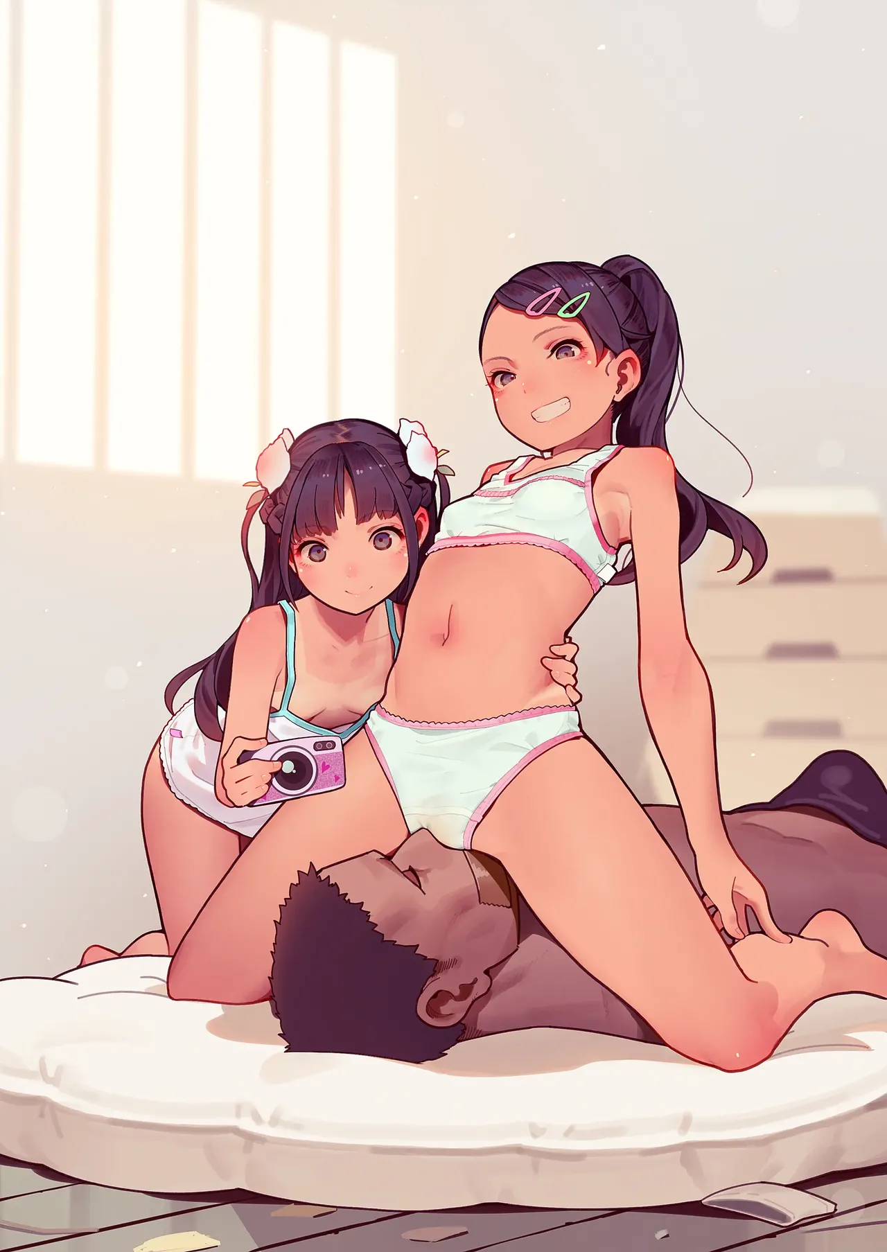 Otoko de asobu mesugaki-chan tachi illustration set 2020-2023 page 125 - full color dark skin hentai manga - read online free