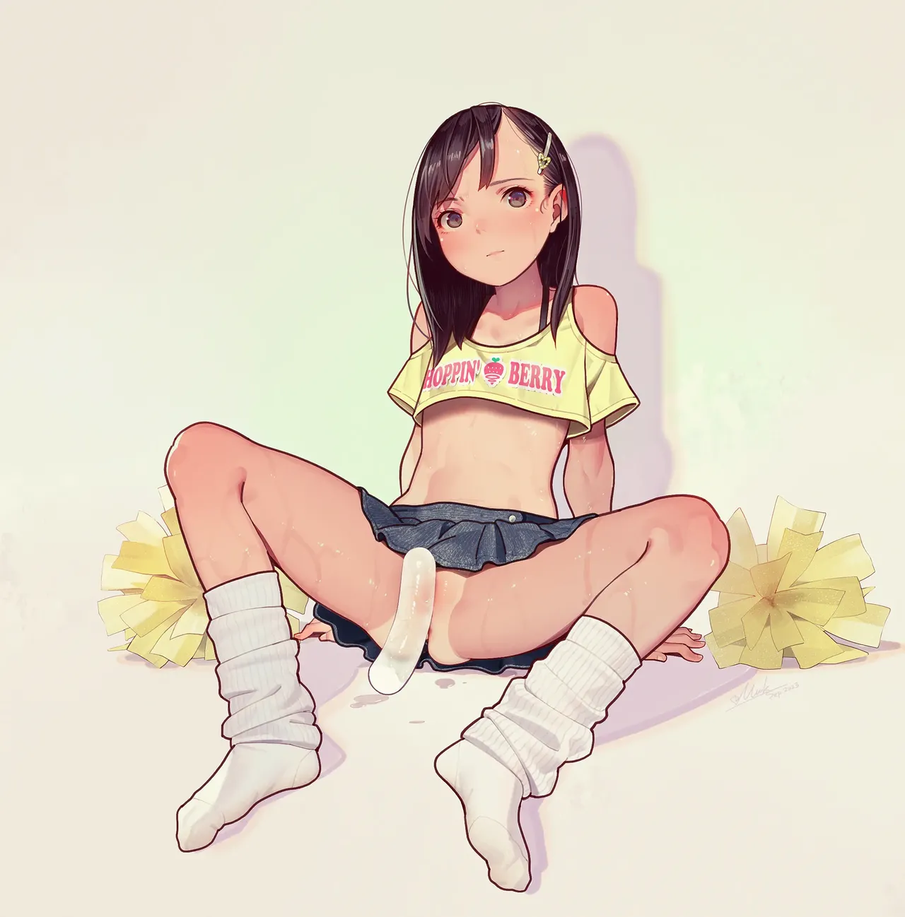 Otoko de asobu mesugaki-chan tachi illustration set 2020-2023 page 223 - full color dark skin hentai manga - read online free