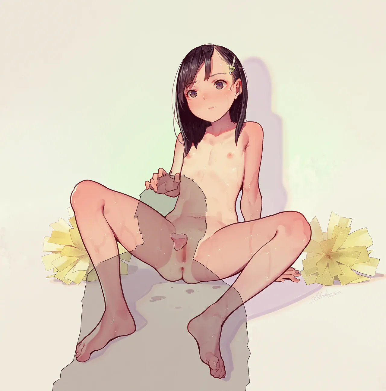 Otoko de asobu mesugaki-chan tachi illustration set 2020-2023 page 243 - full color dark skin hentai manga - read online free