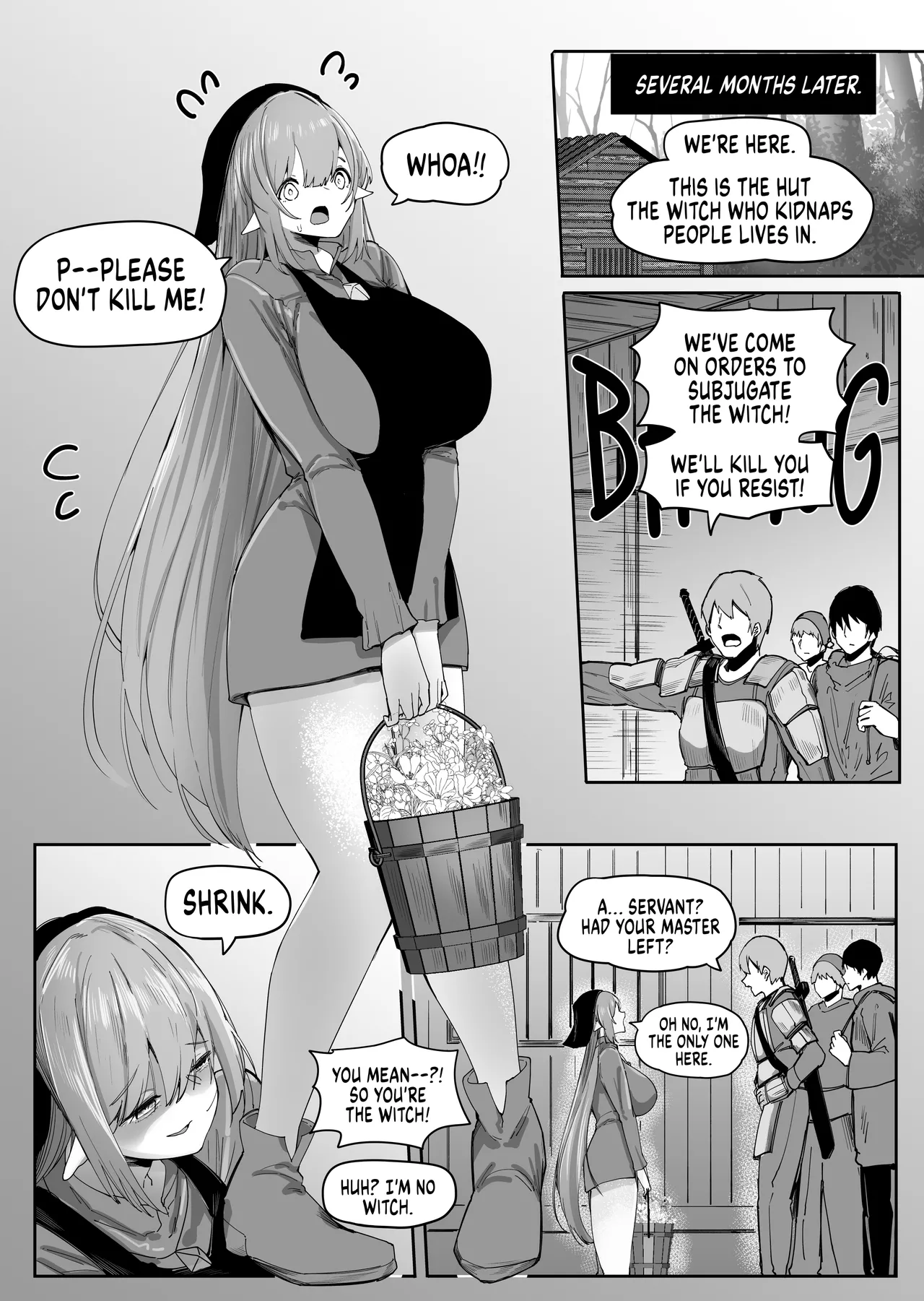 Servant Elves and Shrinking Magic page 60 original parody - elf shrinking hentai manga - read online free