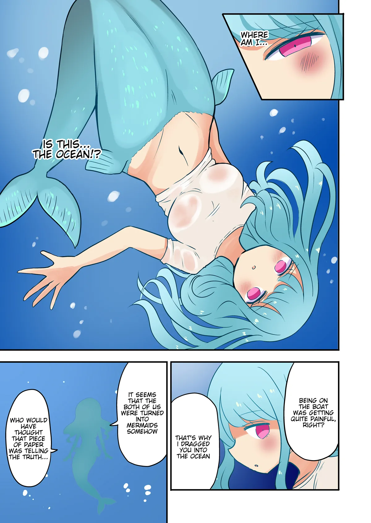Father and son turned into mermaids - Page 7