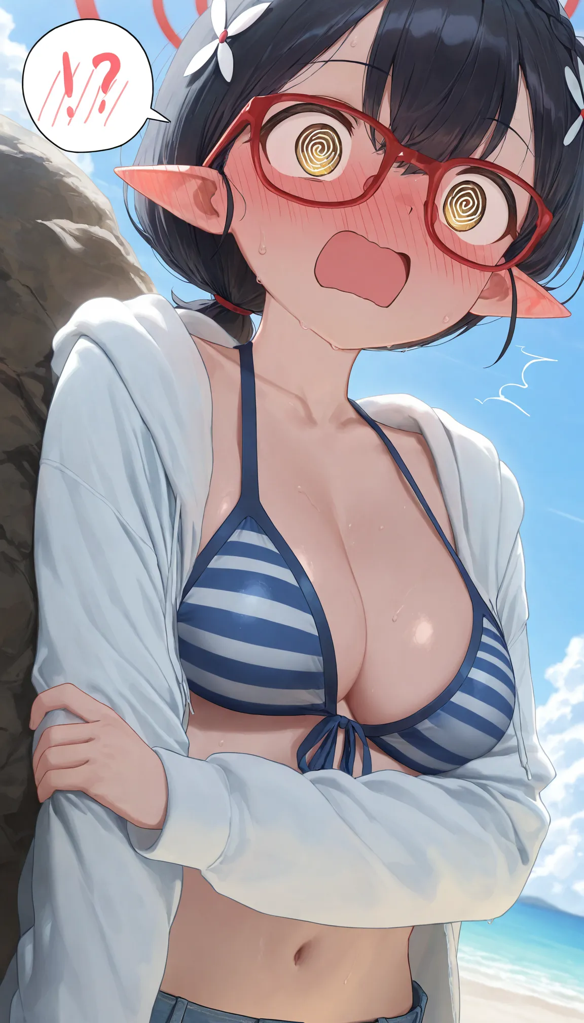 Nonomi - Summer with Sensei // ノノミ - 先生と過ごす夏  [210p] (Patreon) [AI Generated] - Page 172