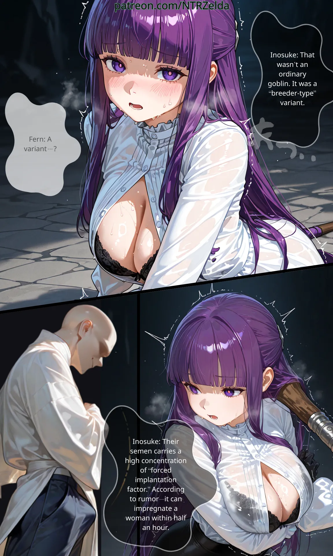 Sunset Inn Fern Part 2 page 26 featuring fern sousou no frieren parody - big breasts netorare hentai manga - read online free