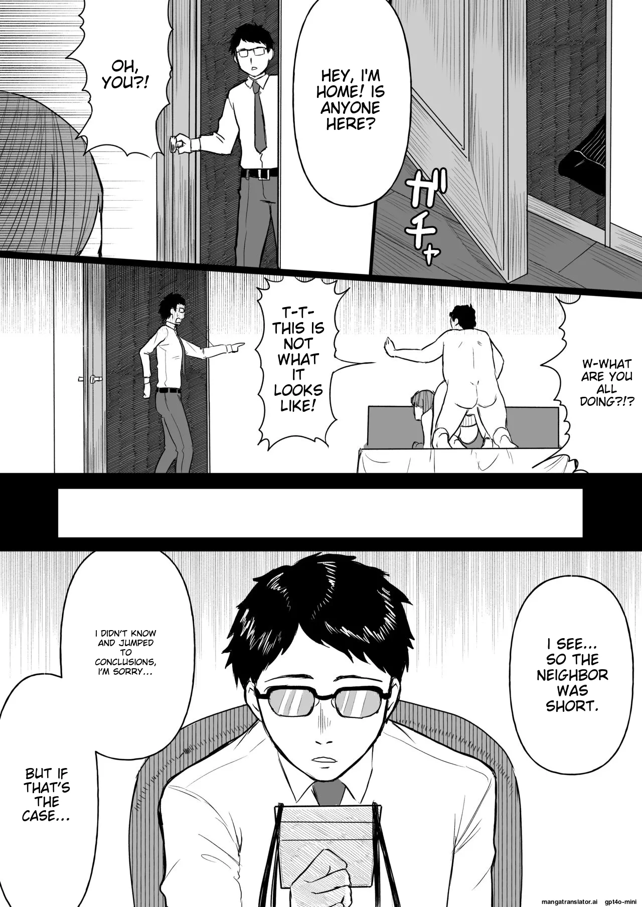Tanshou Ojii-san ni Yasashii Sekai page 37 original parody - business suit handjob hentai manga - read online free