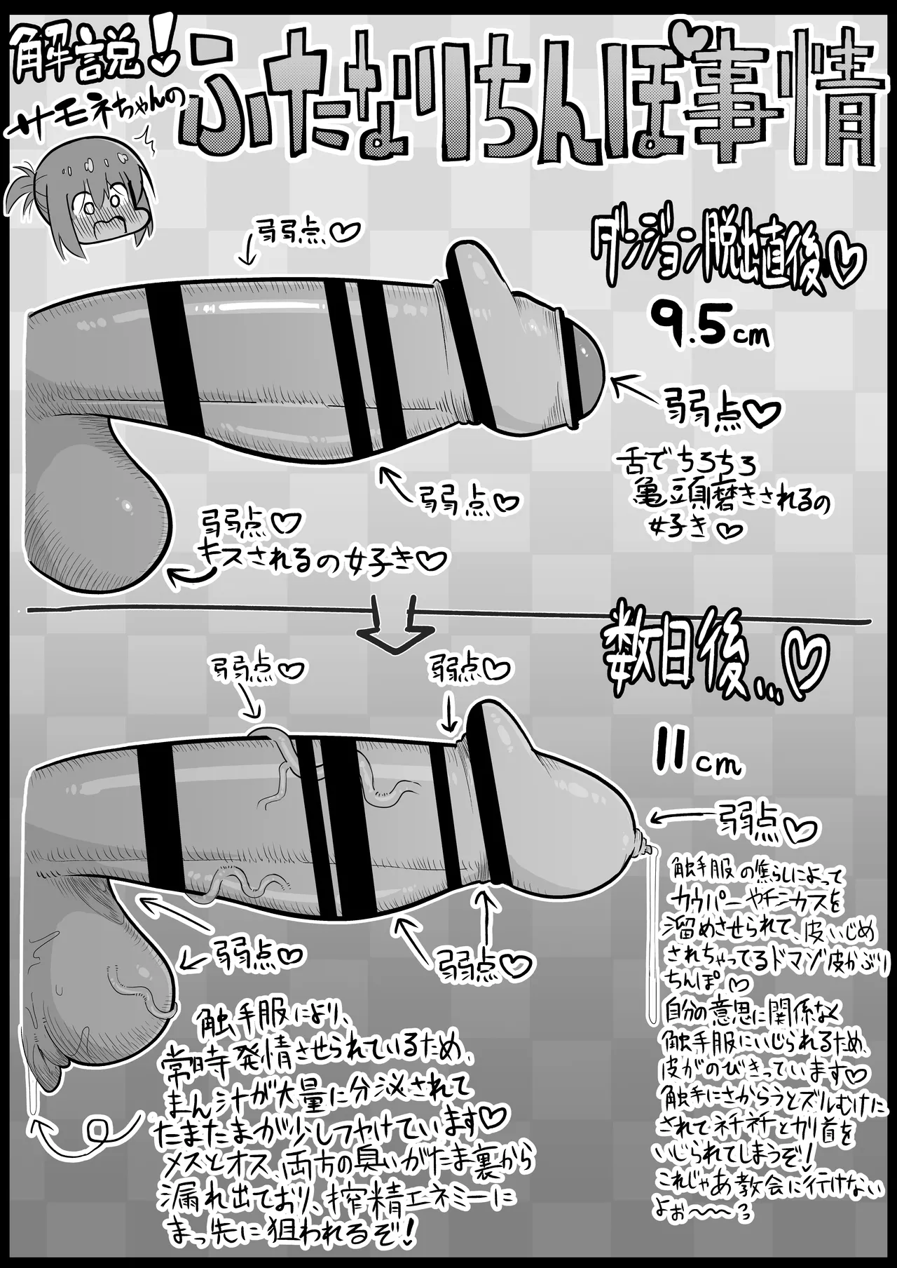 Shokushu Mimic ni Futanari-lka Sasarareta Boukensha wa Sakusei Level Drain de Kairaku Shasei Haiboku page 47 original parody - futanari phimosis hentai manga - read online free