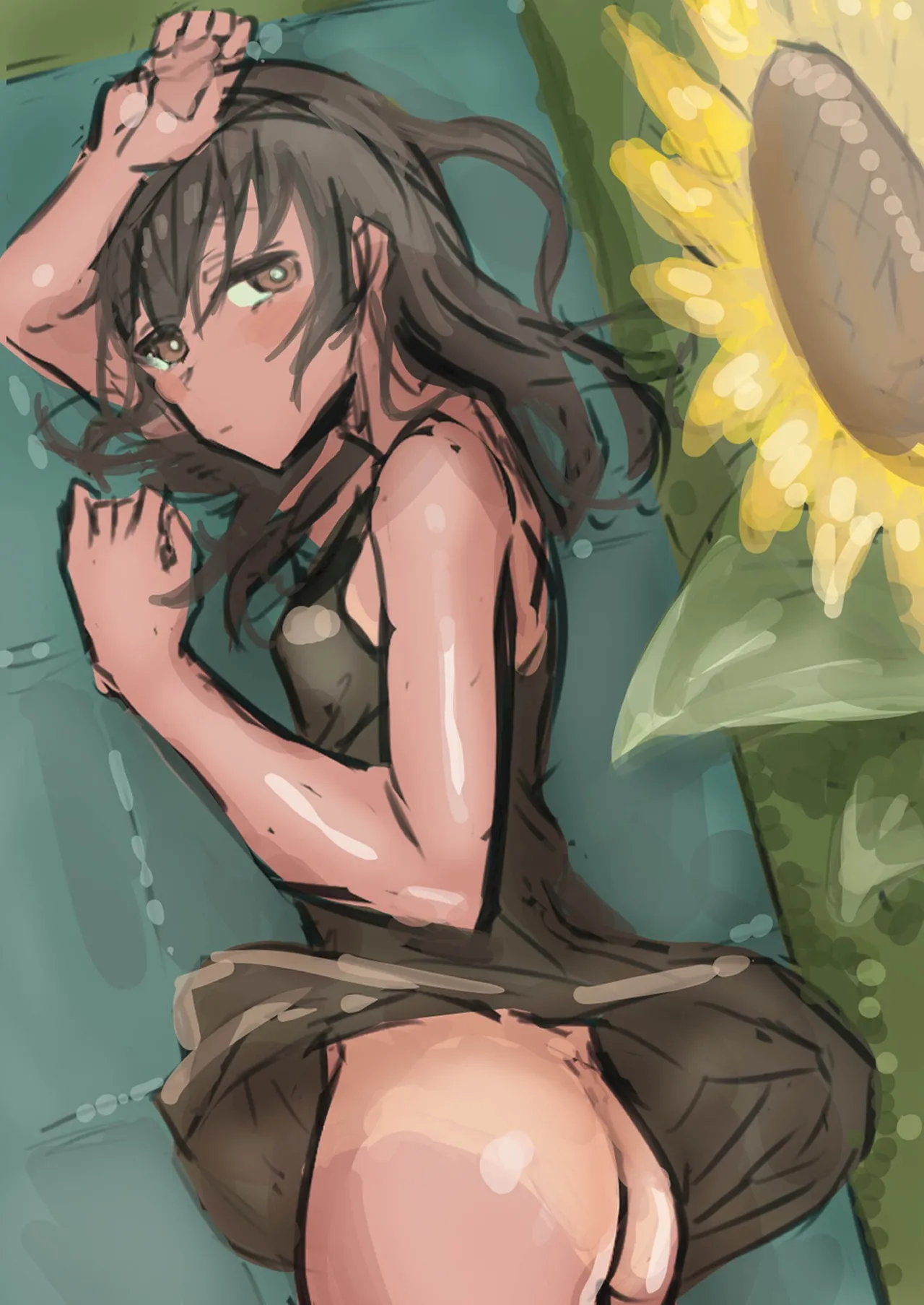 Hiyake Bishoujo ga Yuuwaku Shite Kurunda ga page 175 - sundress swimsuit hentai manga - read online free