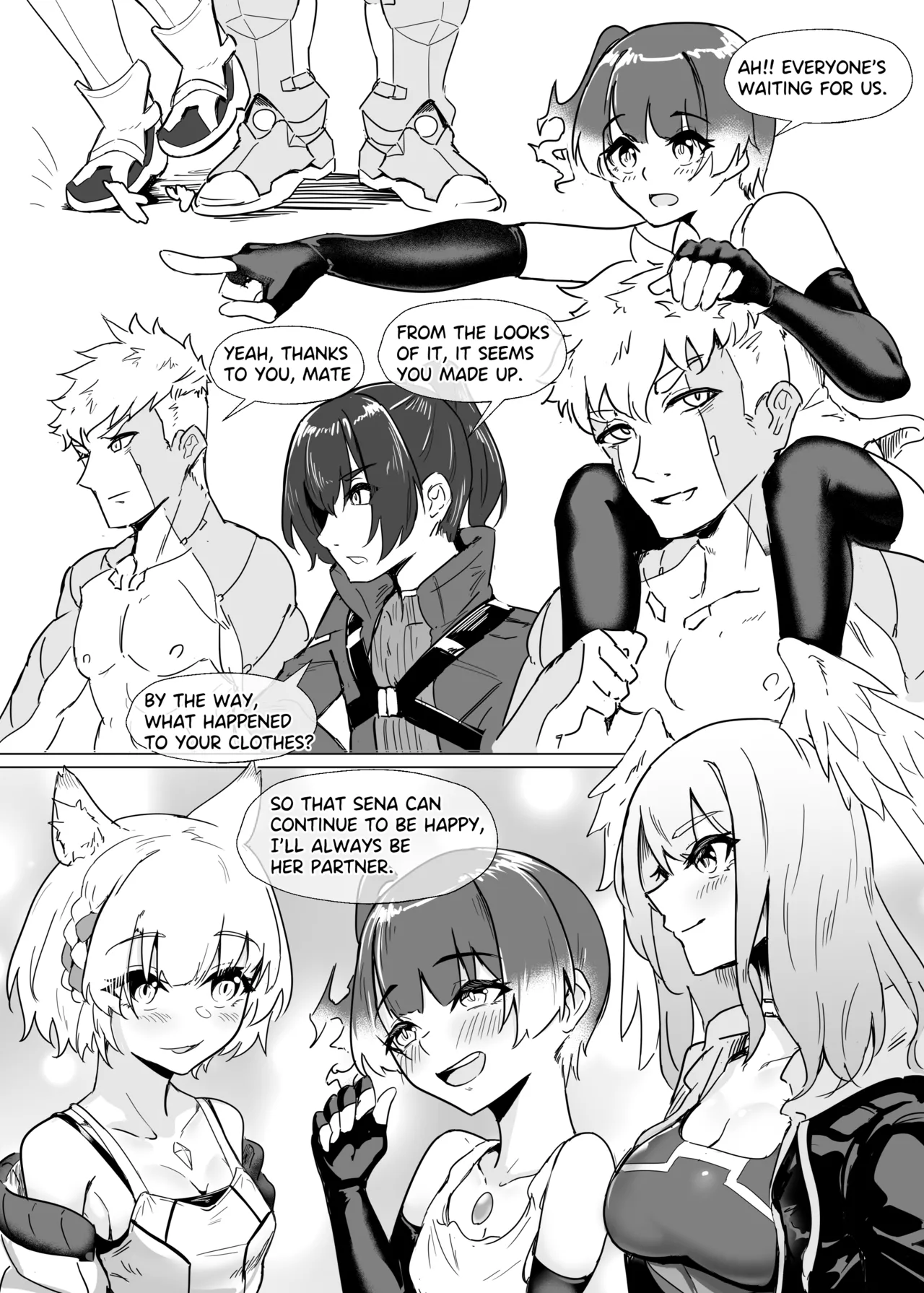 Lanz X Sena Voltage of Two page 33 featuring sena xenoblade chronicles 3 parody - stockings small breasts hentai manga - read online free
