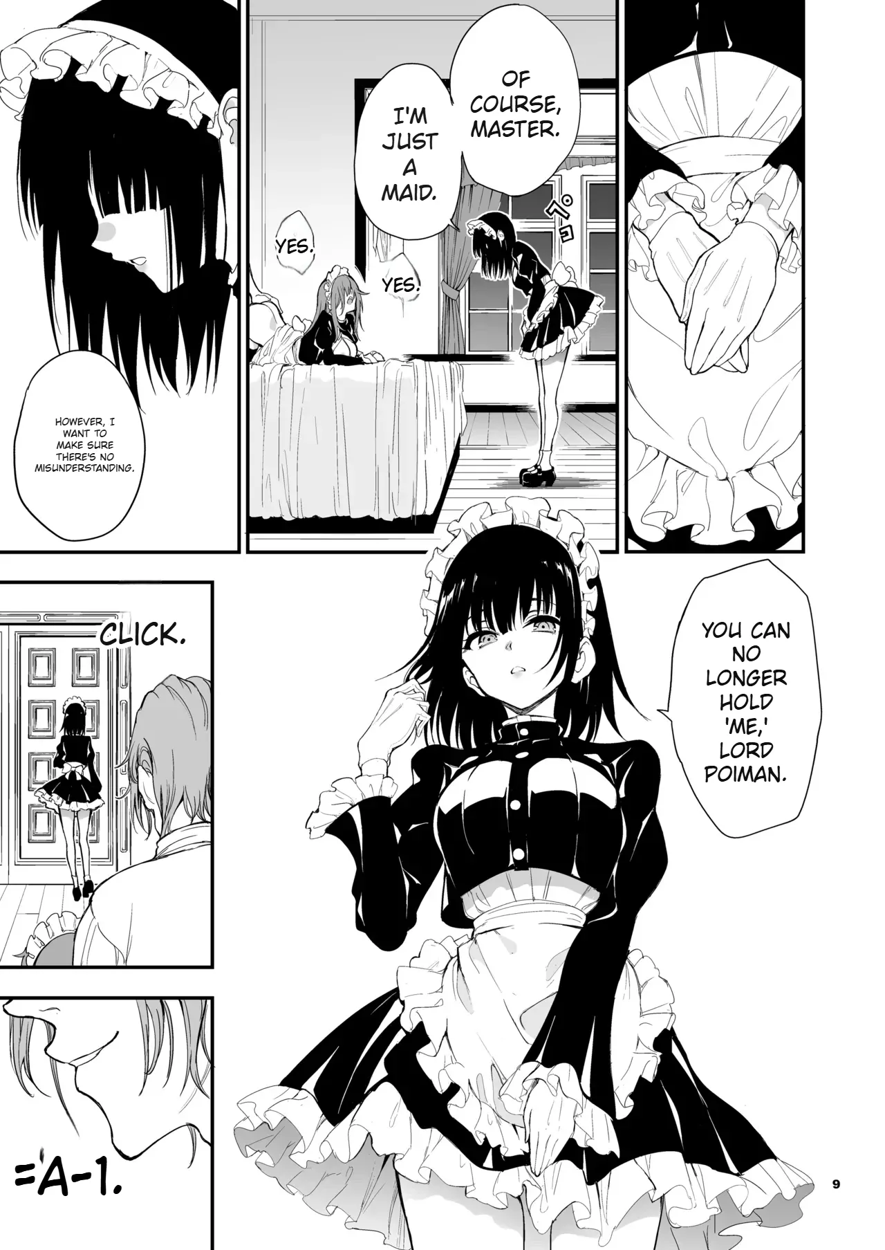 [Kyockchokyock (Kyockcho)] Maid Kyouiku. 8 -Botsuraku Kizoku Rurikawa Tsubaki- | 女仆教育。8 -没落貴族瑠璃川椿- [English] [Digital] page 9 original parody - maid multi-work series hentai manga - read online free