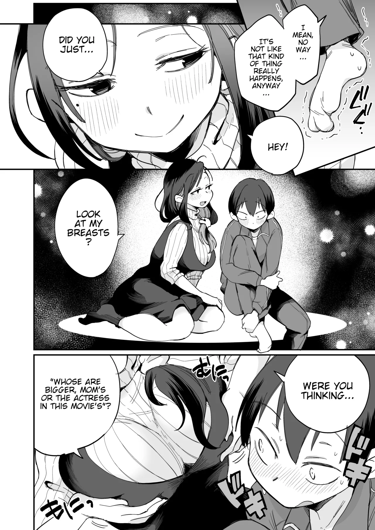 [Megitune Works] Guigui Kuru Gibo to AV Kanshou ~Fudeoroshi Hen~ | Watching Porn with my Pushy Stepmom ~The First Time~ [English] [WitzMacher] - Page 13