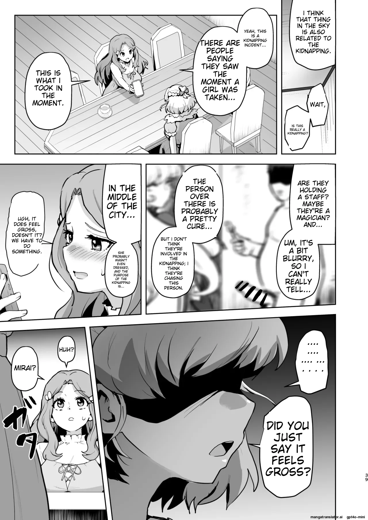 Ima Goshujin-sama Daisuki no Dosukebe Ero Mahou Tsukai tte Iimashita!? page 39 featuring cure miracle maho girls precure parody - squirting futanari hentai manga - read online free