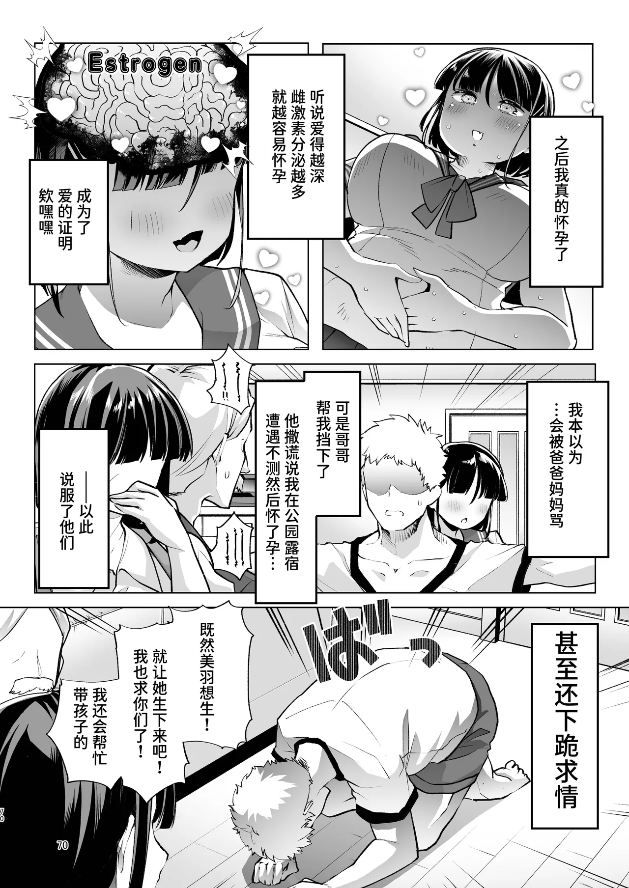 Kono Onii-chan, Nani ka Okashii...! page 69 original parody - leg lock big breasts hentai manga - read online free