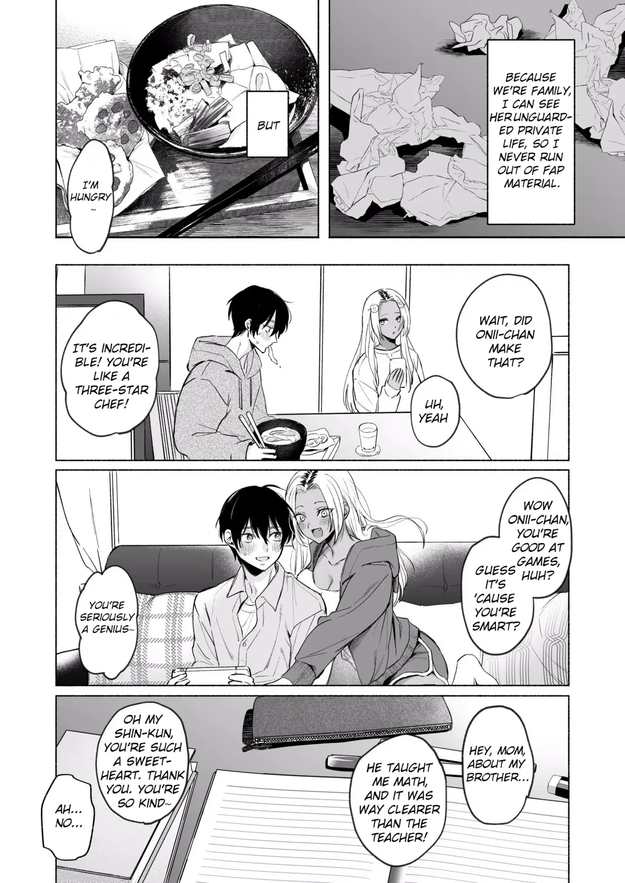 Kuro Gal Kyonyuu Gimai wa Boku o Yasashiku Sakusei Shitai page 11 - dark skin hentai manga - read online free