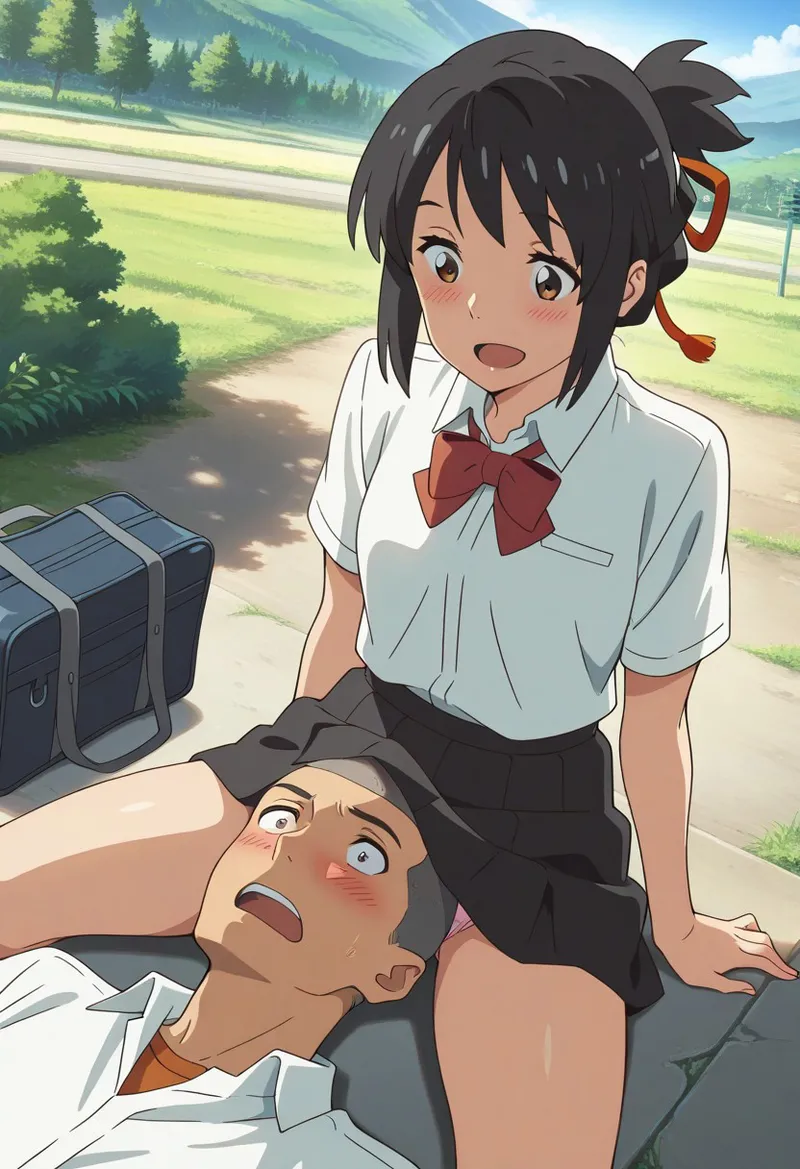 Mitsuha sex in the woods - Page 21