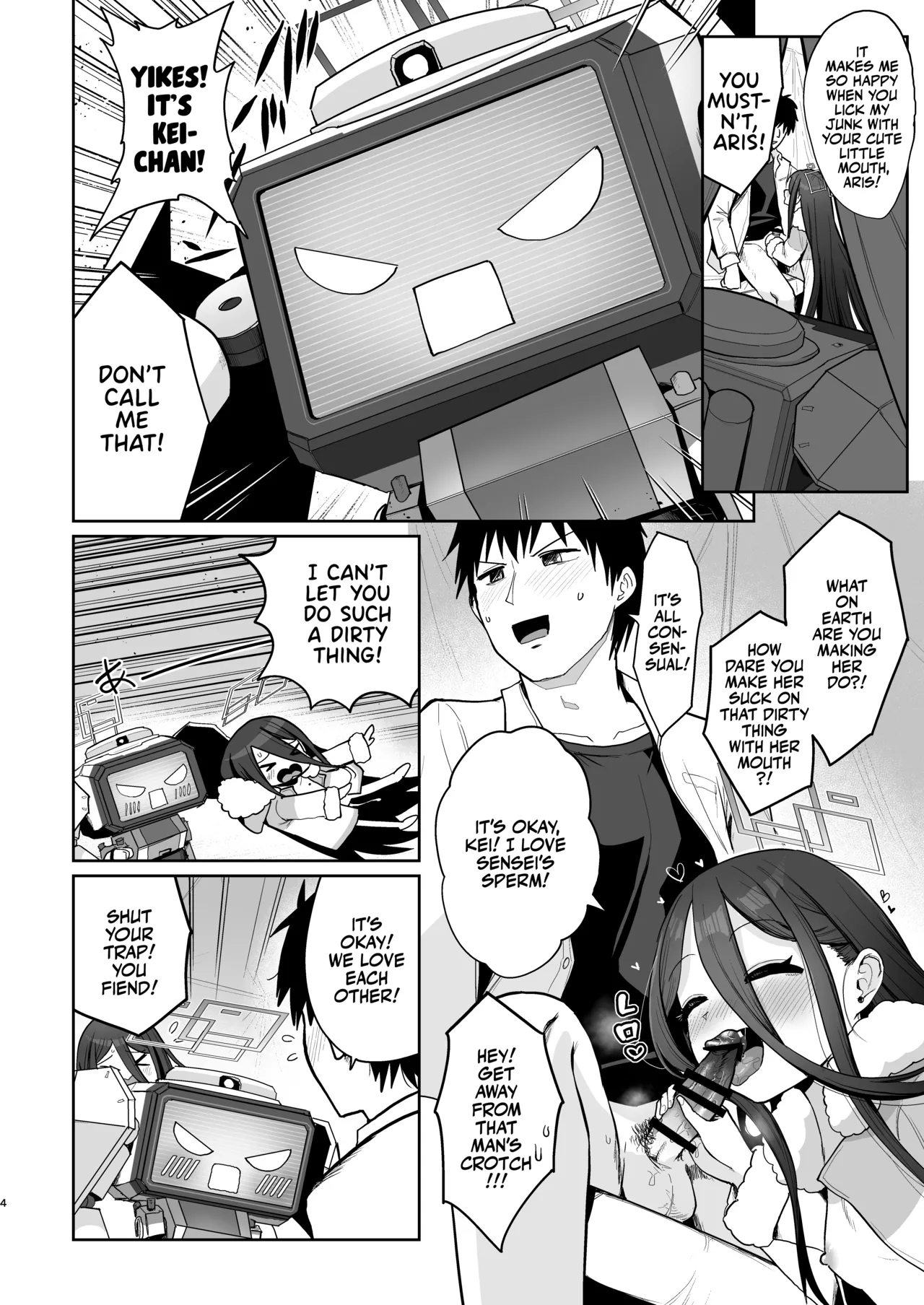 Page 3 of [Owakari Itadake Tadarouka (Umiyama Soze)] Alice to Key to Kokoro Yuku made | Clanker Sex with Aris and Kei! (Blue Archive) [English] [Team Rabu2] [Digital]