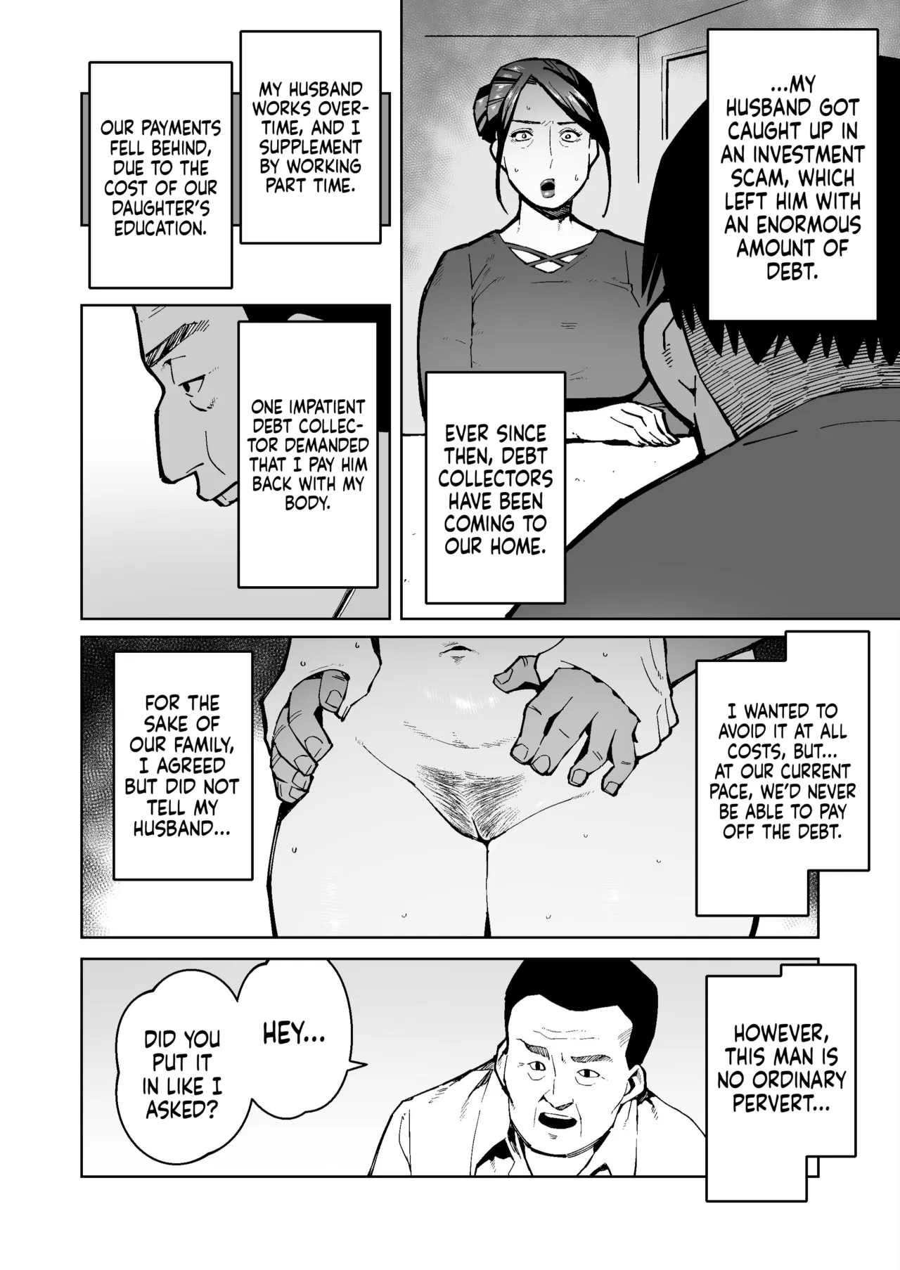 Page 2 of [Cupiko] Shakkin Hensai no Tame Anal Kakuchou Sare Deka Unko o Hineridasu Houman Jukujo [English] [Decensored]