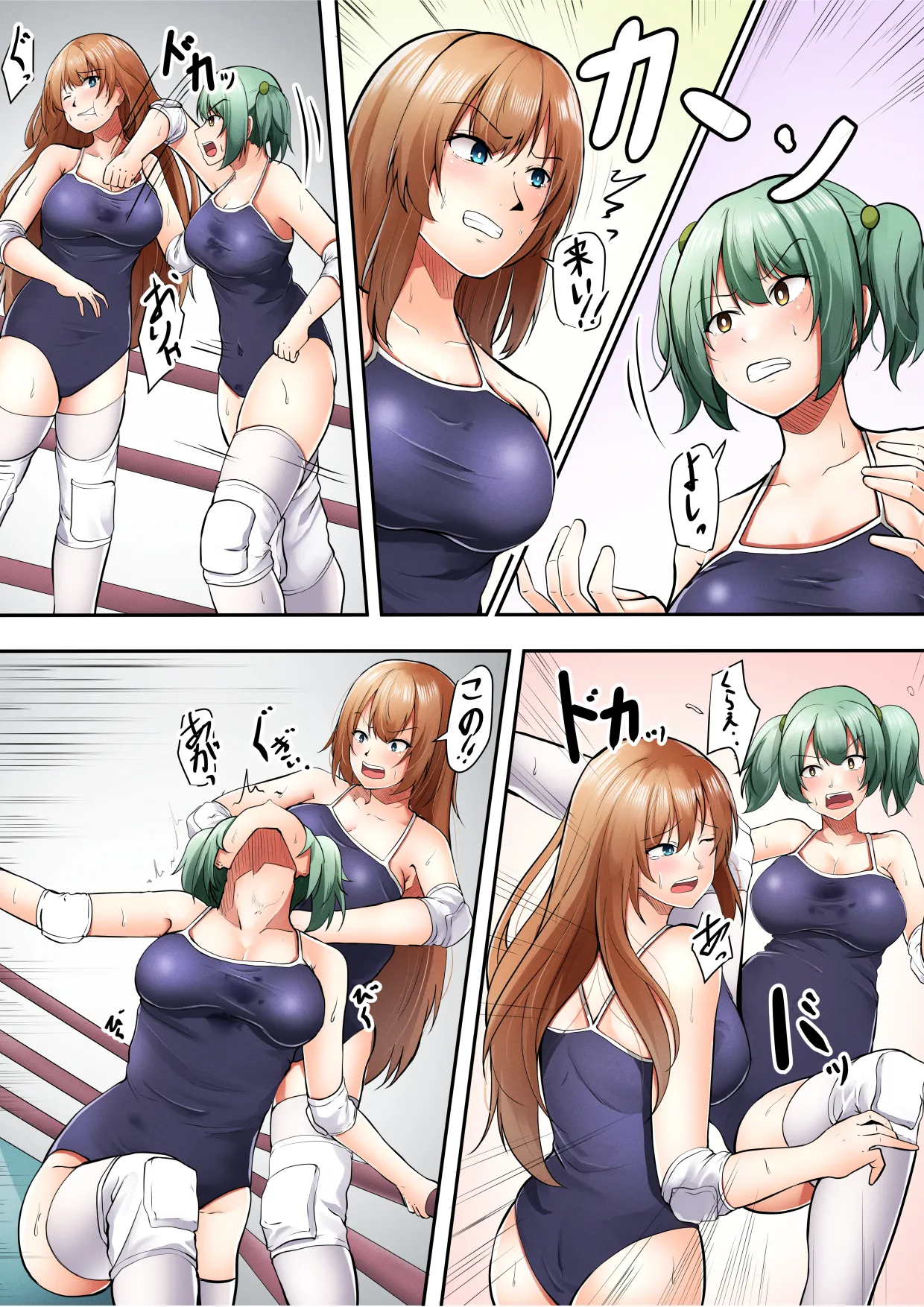 学校で女子プロレス! 全員失神失禁 むちむちJKマッチ編 - Page 13
