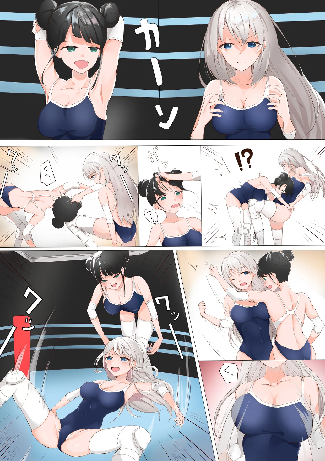 学校で女子プロレス! 全員失神失禁 むちむちJKマッチ編 - Page 21