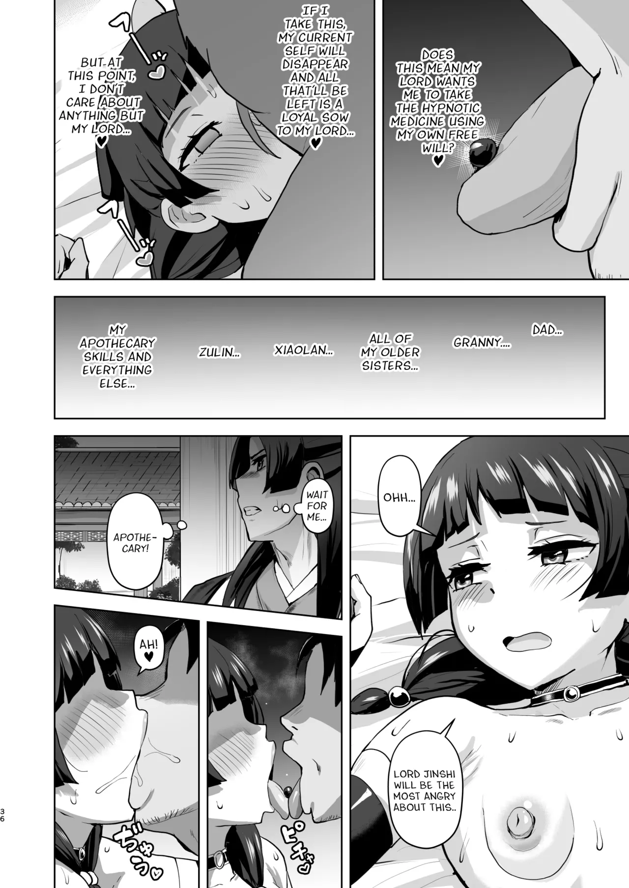 Page 36 of [aheazif (Sanatuki, Hidaka Hisashi)] Goshujin-sama no Otoshigoto 2 (Kusuriya no Hitorigoto) [English] [Digital]