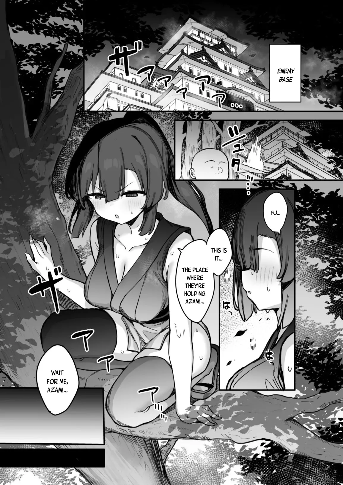 Page 4 of [Tamatamasanmyaku (Tamatanuki)] Kunoichi Azami ga Ochiru Made 3 [English] [Digital]