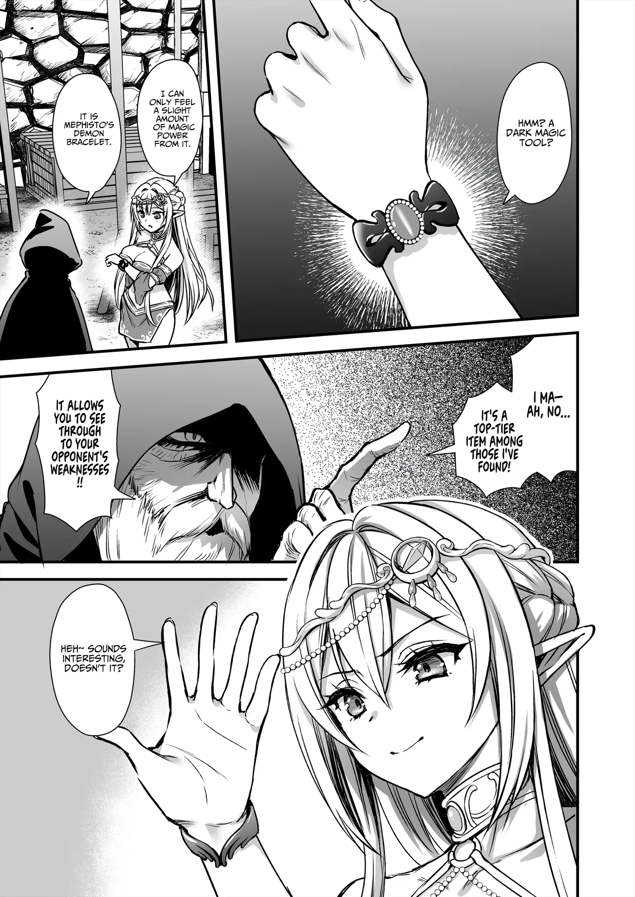 Page 4 of [Aigamodou (Ayakawa Riku) Isekai Elf Hatsujou no Magan 9 ~Maanwa Gohoushi Hen~ | Otherworldly Elf's Demon Eye of Arousal 9 ~Cursed Bracelet Service Arc~ [English] [AKOTLs] [Digital]