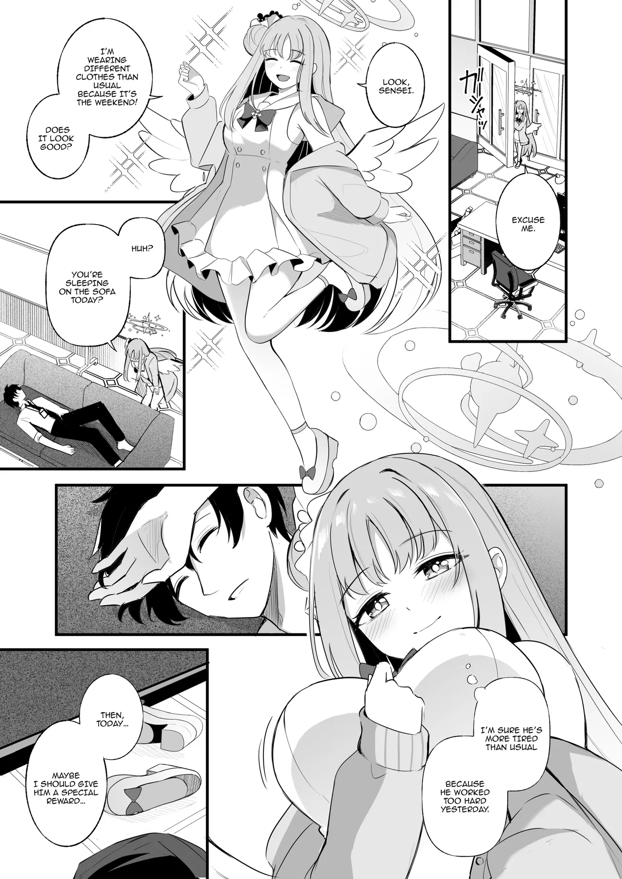 Page 12 of [Koniro Kajitsu (KonKa)] Sensei dake no Mondaiji | Sensei's Exclusive Problem Student (Blue Archive) [English] {Doujins.com} [Digital]