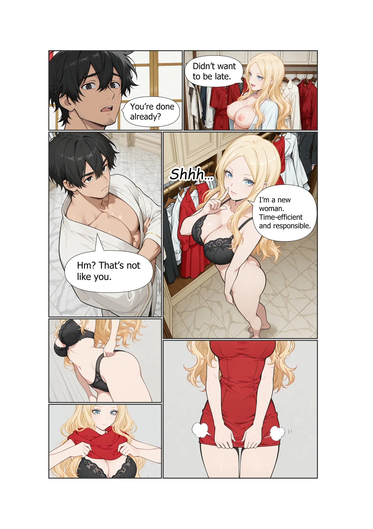 Stranded Harem | Chapter 1: The Morning She Withheld - Page 25