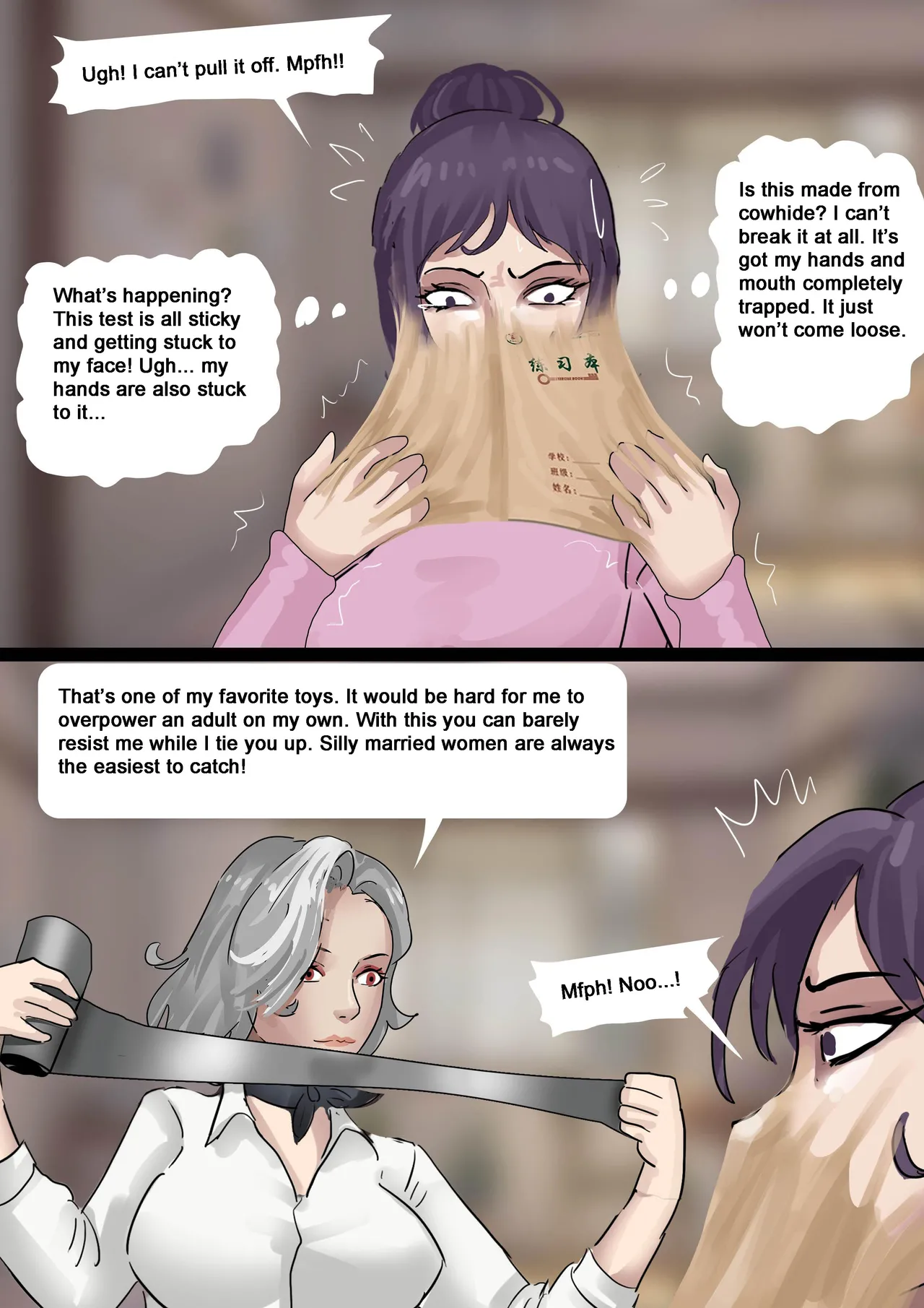 Strange Tutor - A Beautiful Mother and Daughter Tricked and Bound - Page 10