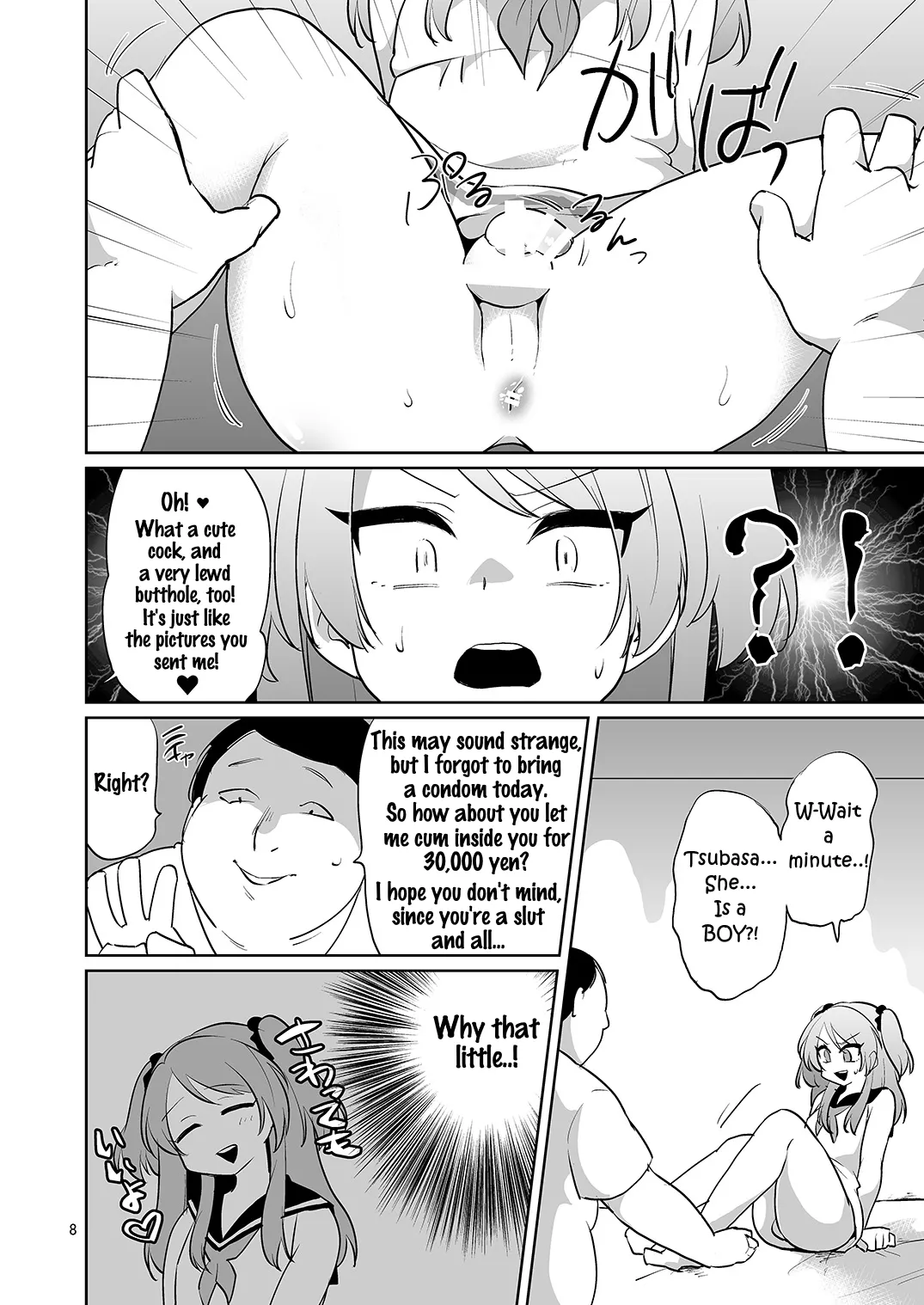 Page 9 of [DryR (Urakuso)] Ore to Aitsu no Karada ga Irekawatte Kawari ni Josou Enkou Saserareta Ken [English] [Digital]