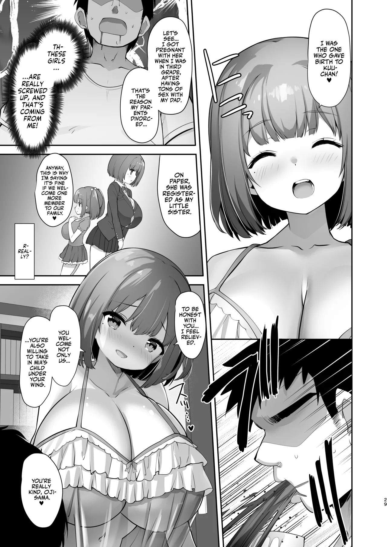 Page 28 of Mei Chichi Harem ~Mecha Amaetekuru Kogara Bakunyuu Meikko 3-shimai to Icha Love Sex Seikatsu~ | My Happy Titty Life with my Three Big-Breasted Little Nieces!