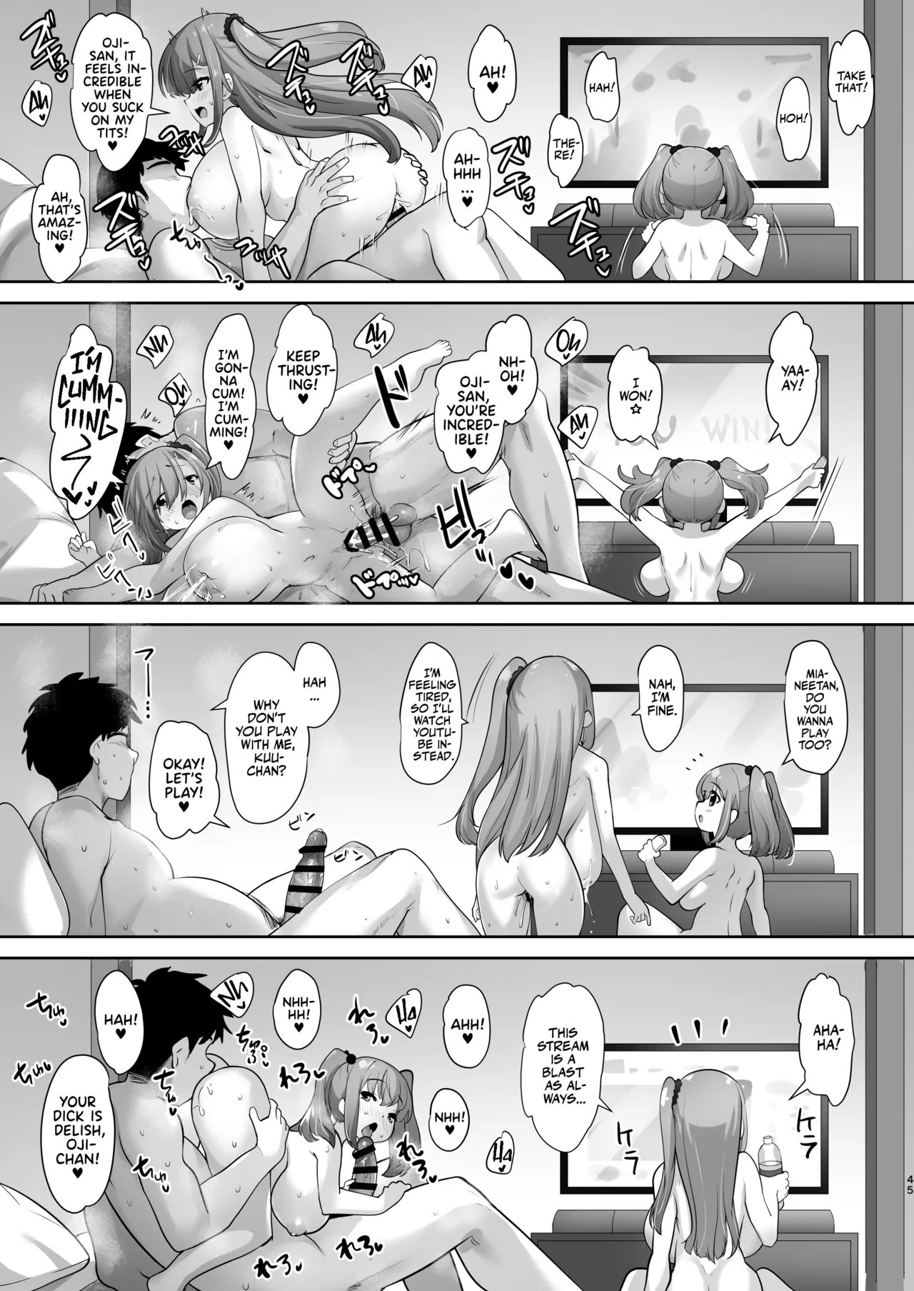 Page 44 of Mei Chichi Harem ~Mecha Amaetekuru Kogara Bakunyuu Meikko 3-shimai to Icha Love Sex Seikatsu~ | My Happy Titty Life with my Three Big-Breasted Little Nieces!