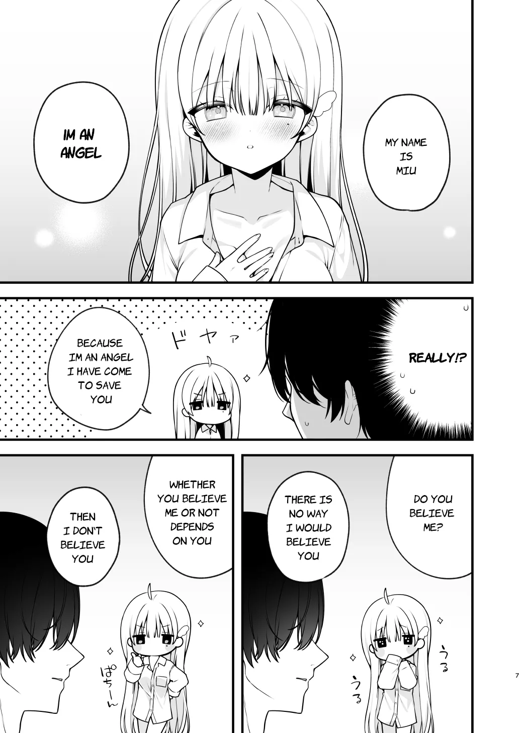 Page 7 of [Puchimaple (Hisagi)] Namahame Kibou Jishou Tenshi no Miu-chan | Self-Proclaimed Angel Miu-CHan Wishes For Raw Sex [English] [Taihen Scans] [Digital]