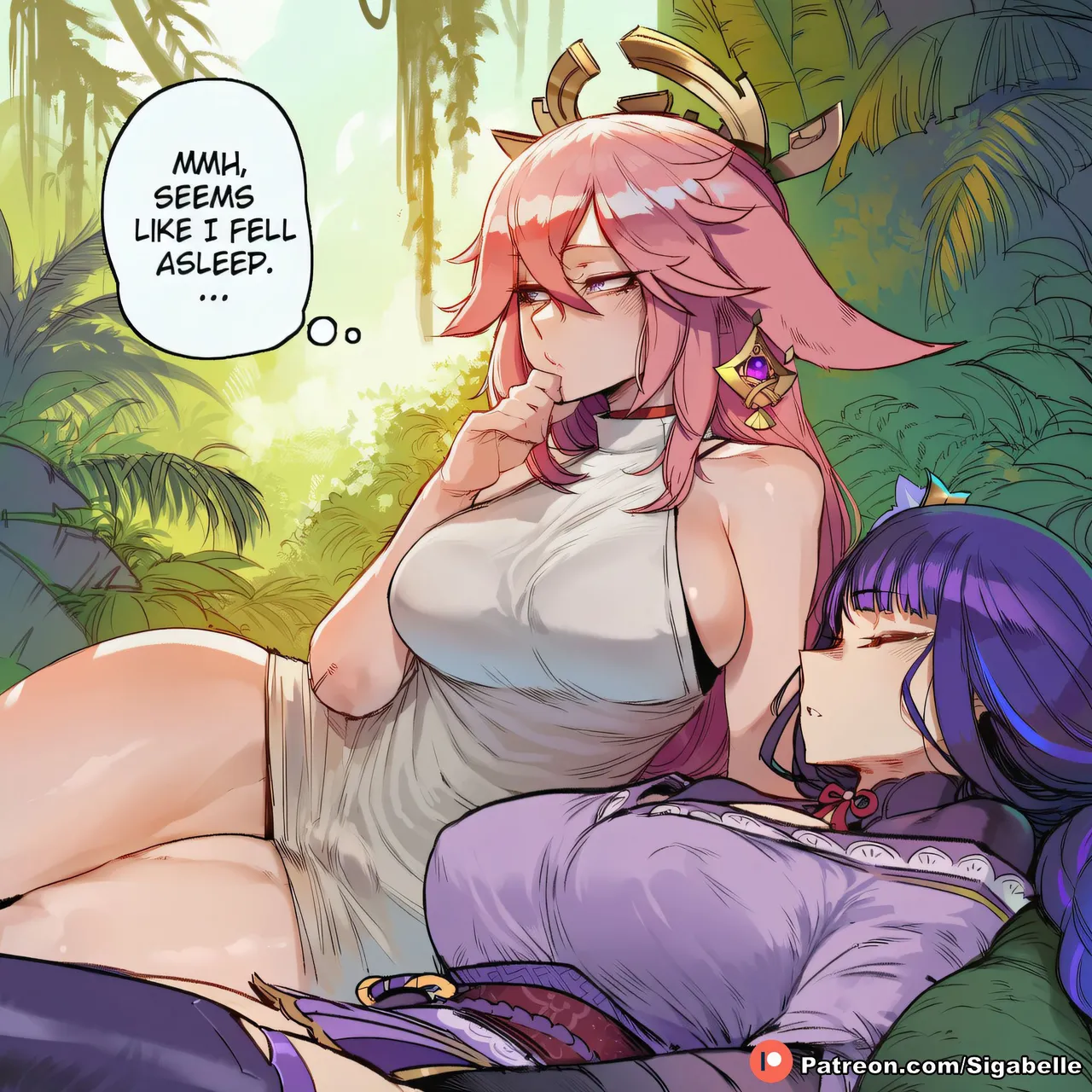 Raiden Shogun x Yae Miko - Page 30