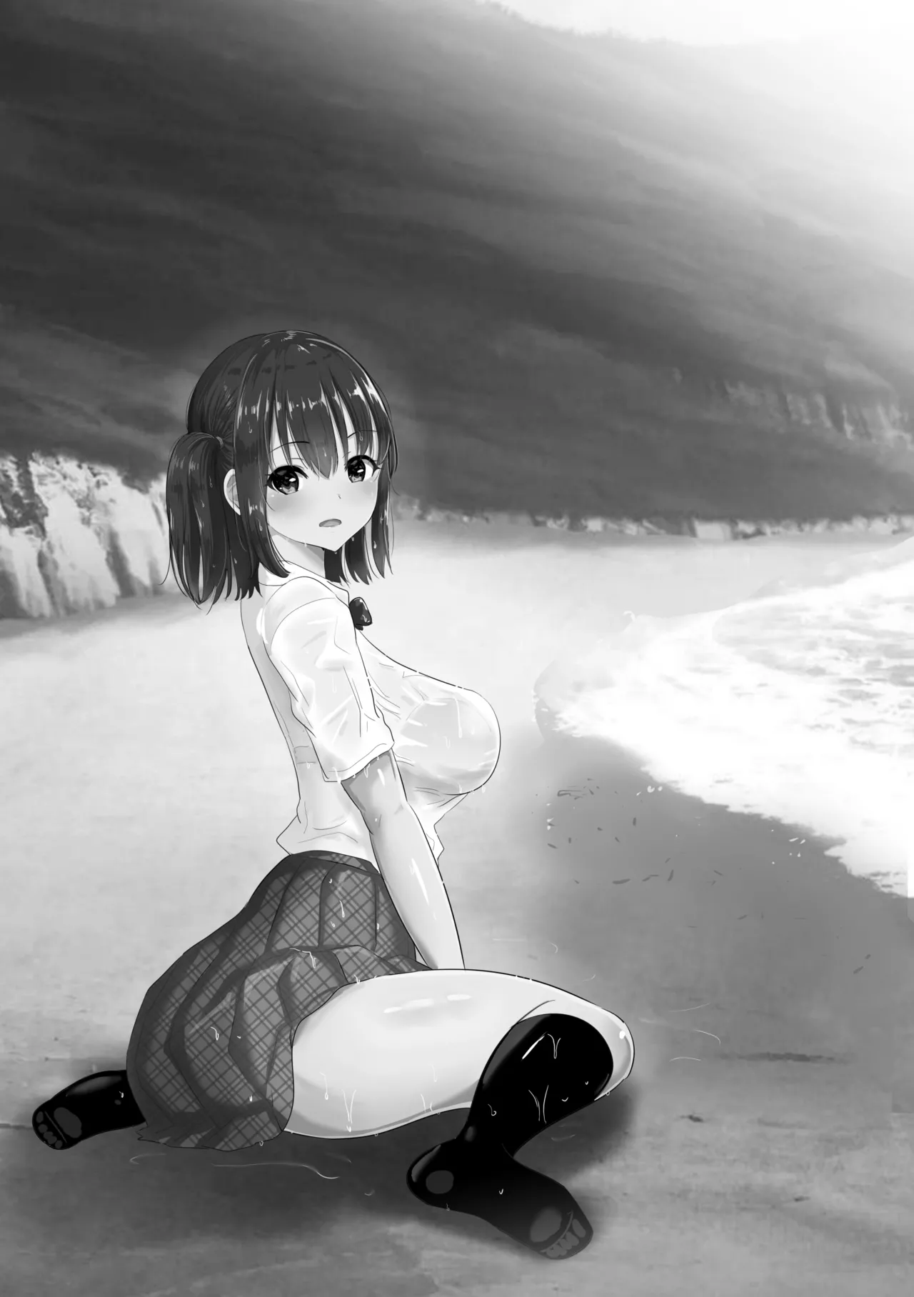 Page 2 of [むらむら村ソン] 濡れ透け女子が大嫌いなセクハラ教師と2人きりのびしょびしょ無人島生活 [Chinese] [COW个人汉化]