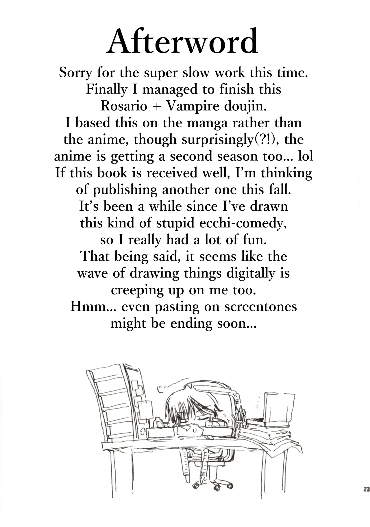 Page 23 of (SC40) [Countack (Kojiki Ohji)] Kapucchu. (Rosario + Vampire) [English]