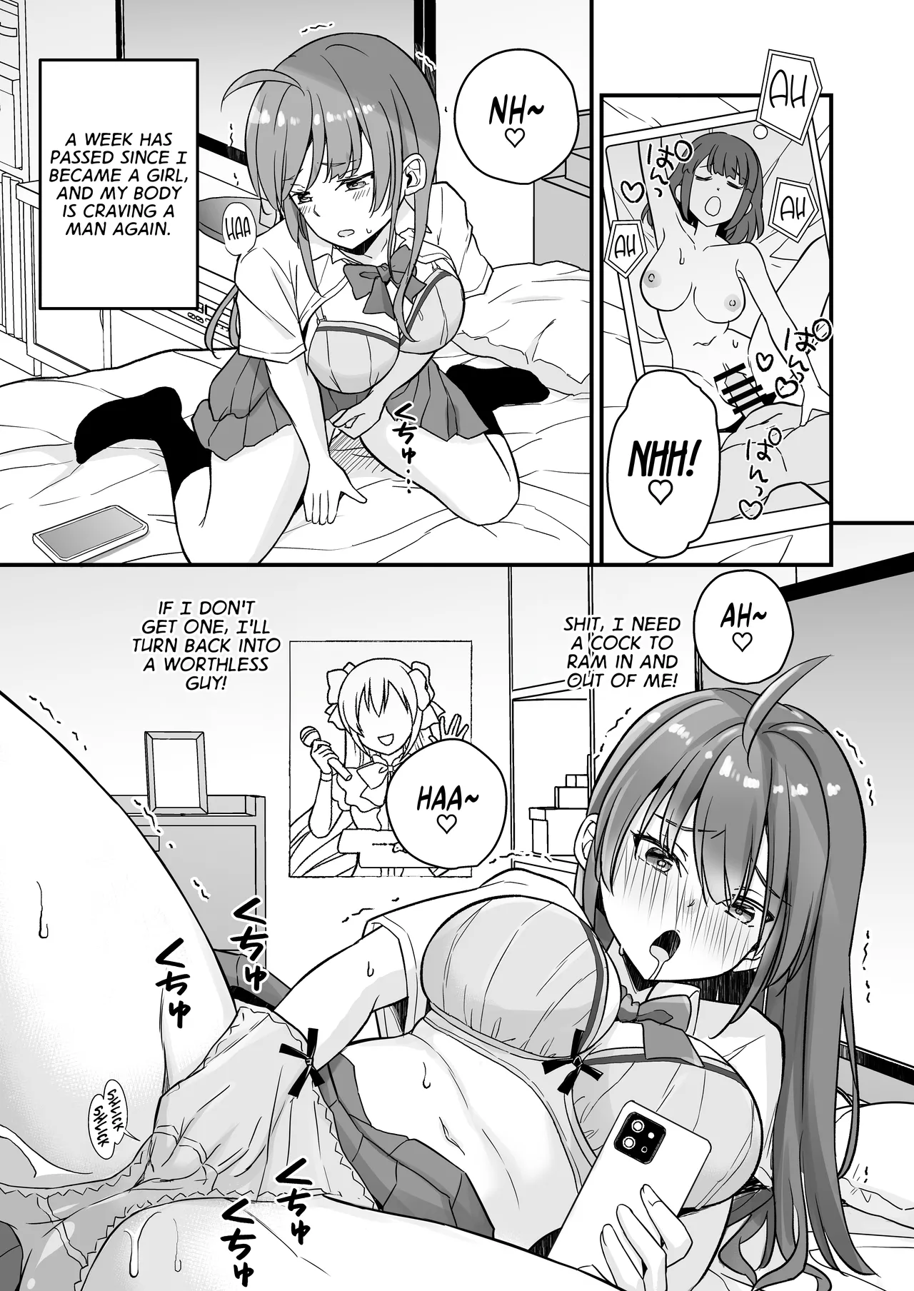 Page 2 of [Naruchikukai (Naruchiku)] Teihen no Boku ga TS tta node Sensei to Dosukebe Sex o Yattemita | The Loser Me Got Turned Into a Girl, so I Tried Having Degenerate Sex With My Teacher [English] [GTF] [Digital]