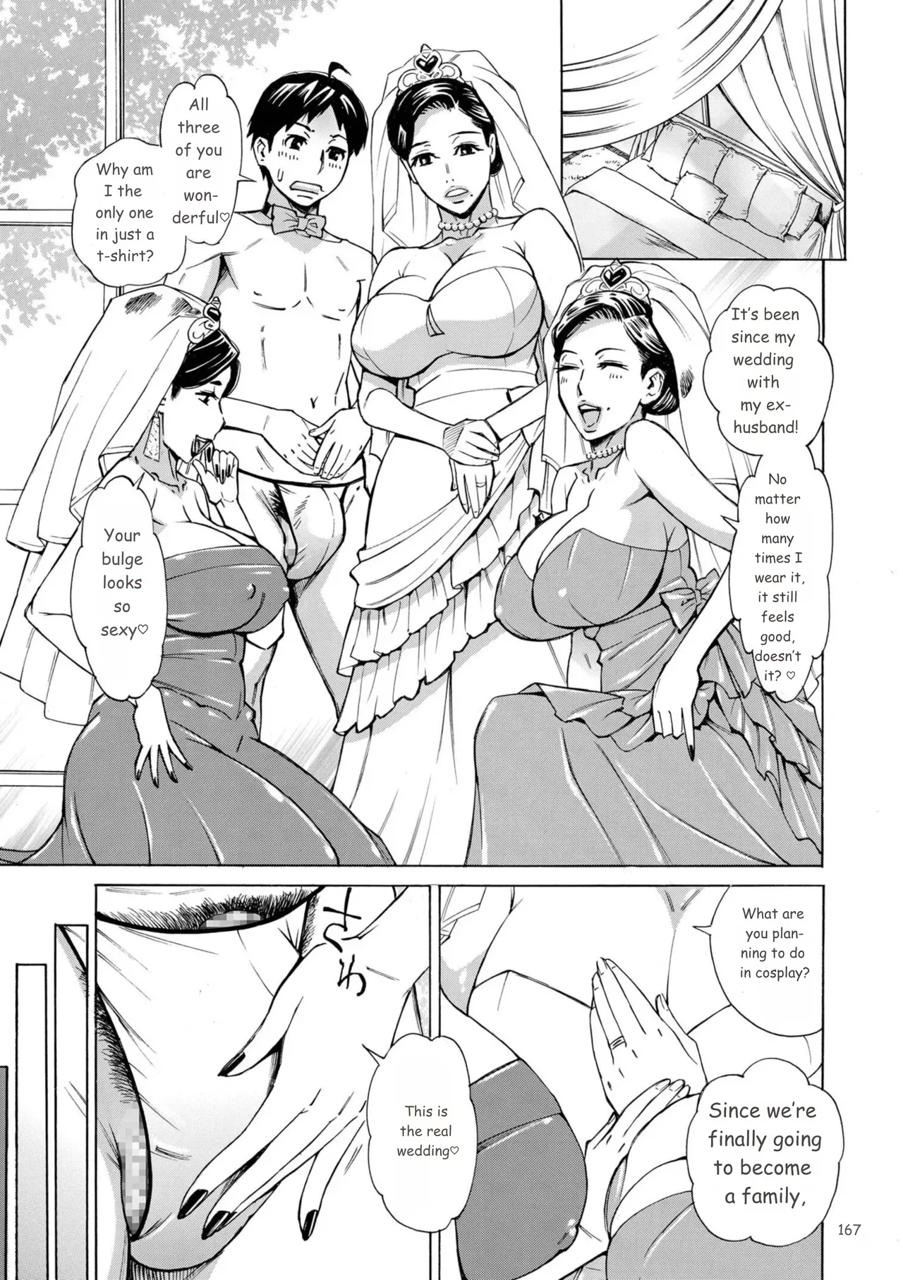Page 167 of [Makimura Akari] Three MILFs Fukura-ke no Inran 3 Jukujo [Digital] [MTL]