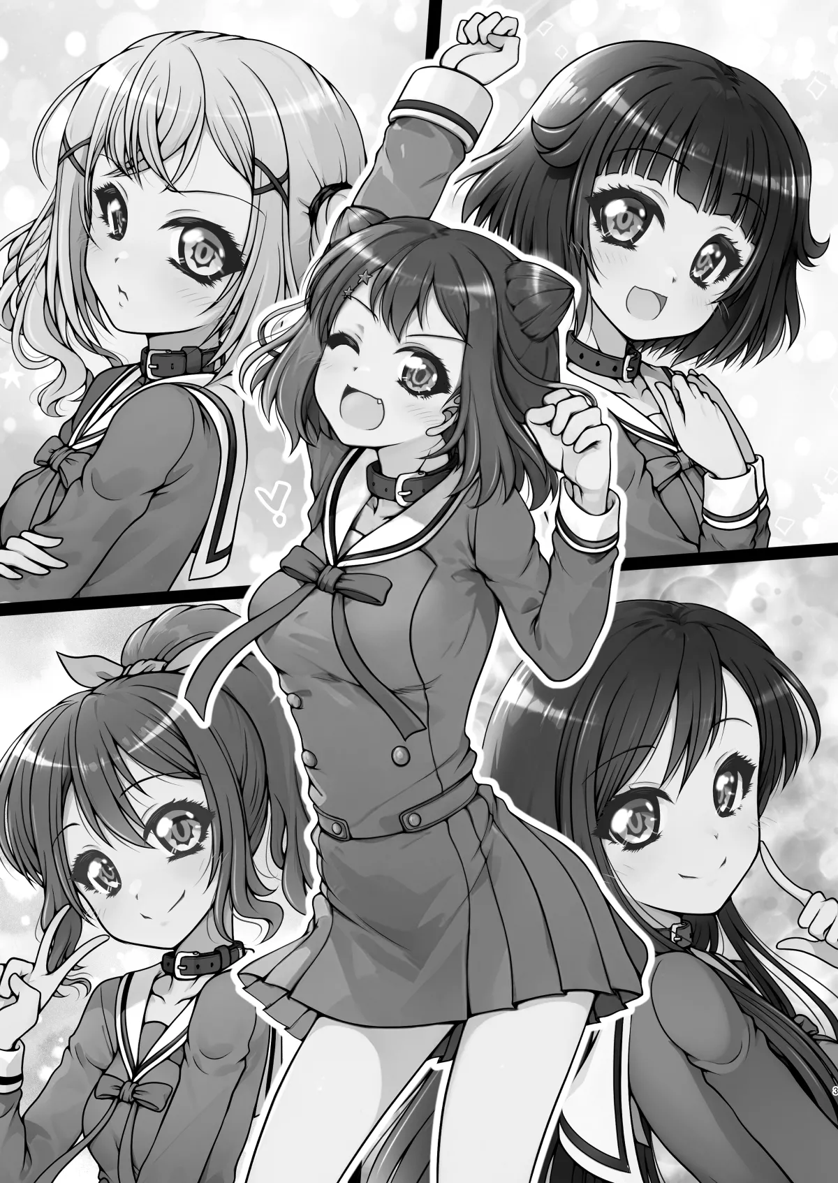 Page 2 of [Ai wa Kurayami (Marui Ryuu)] Gosenfu Girls | 五线谱少女 (BanG Dream!) [Chinese] [Digital]