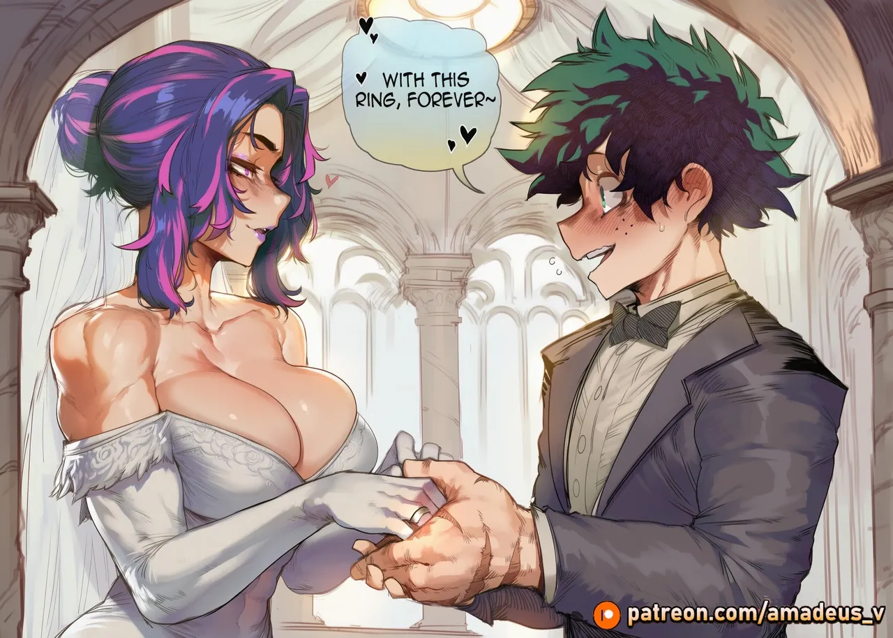 Page 2 of [Amadeus V] Two Brides, One Hero (Deku x Lady Nagant x Camie) [English] [Full Comic] [AI Generated]