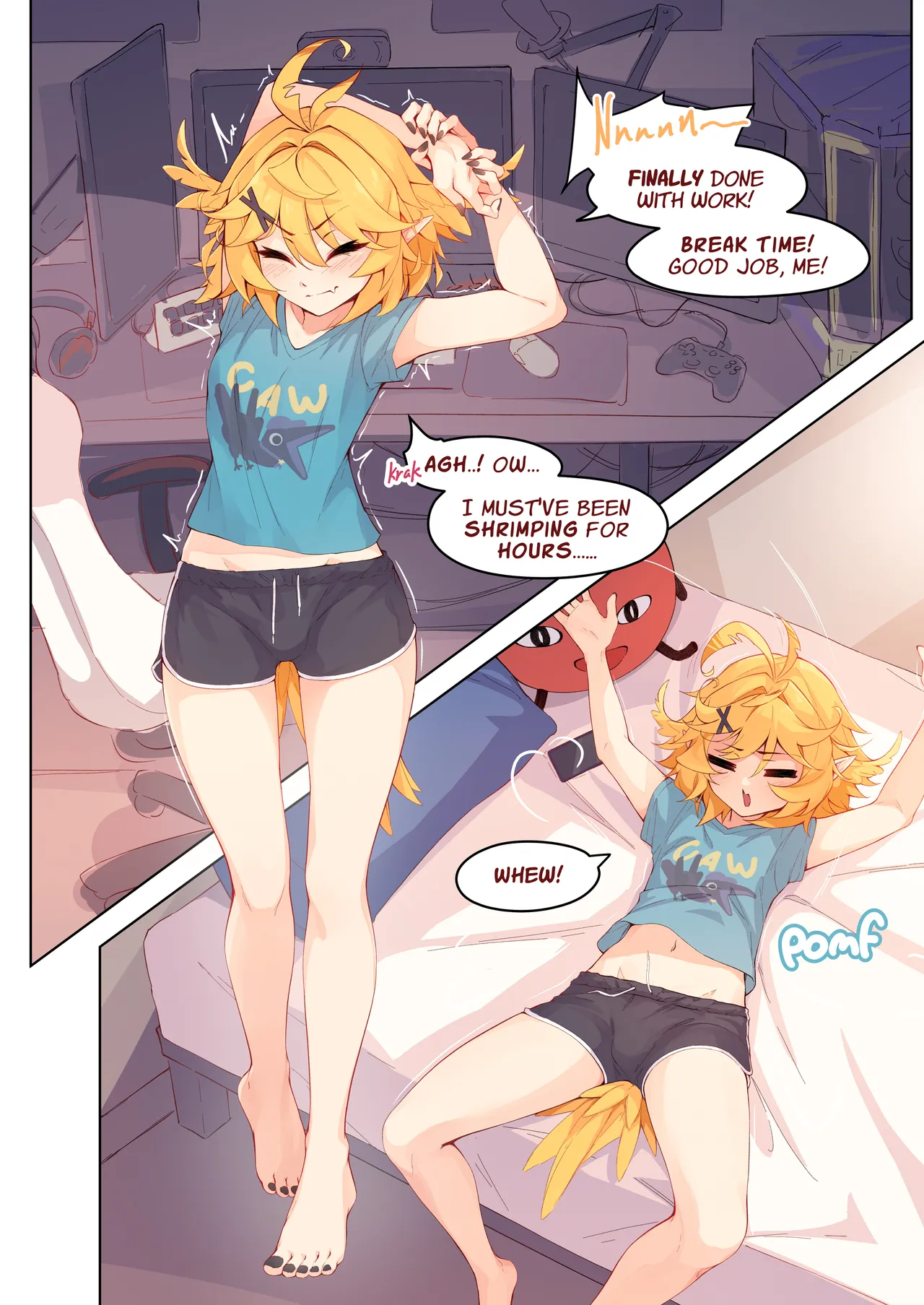 Page 2 of [Ricegnat] My GF (ghost friend) caught me jerking off and now she's bouncing on it CRAZY STYLE (Dokibird & Mint Fantome)