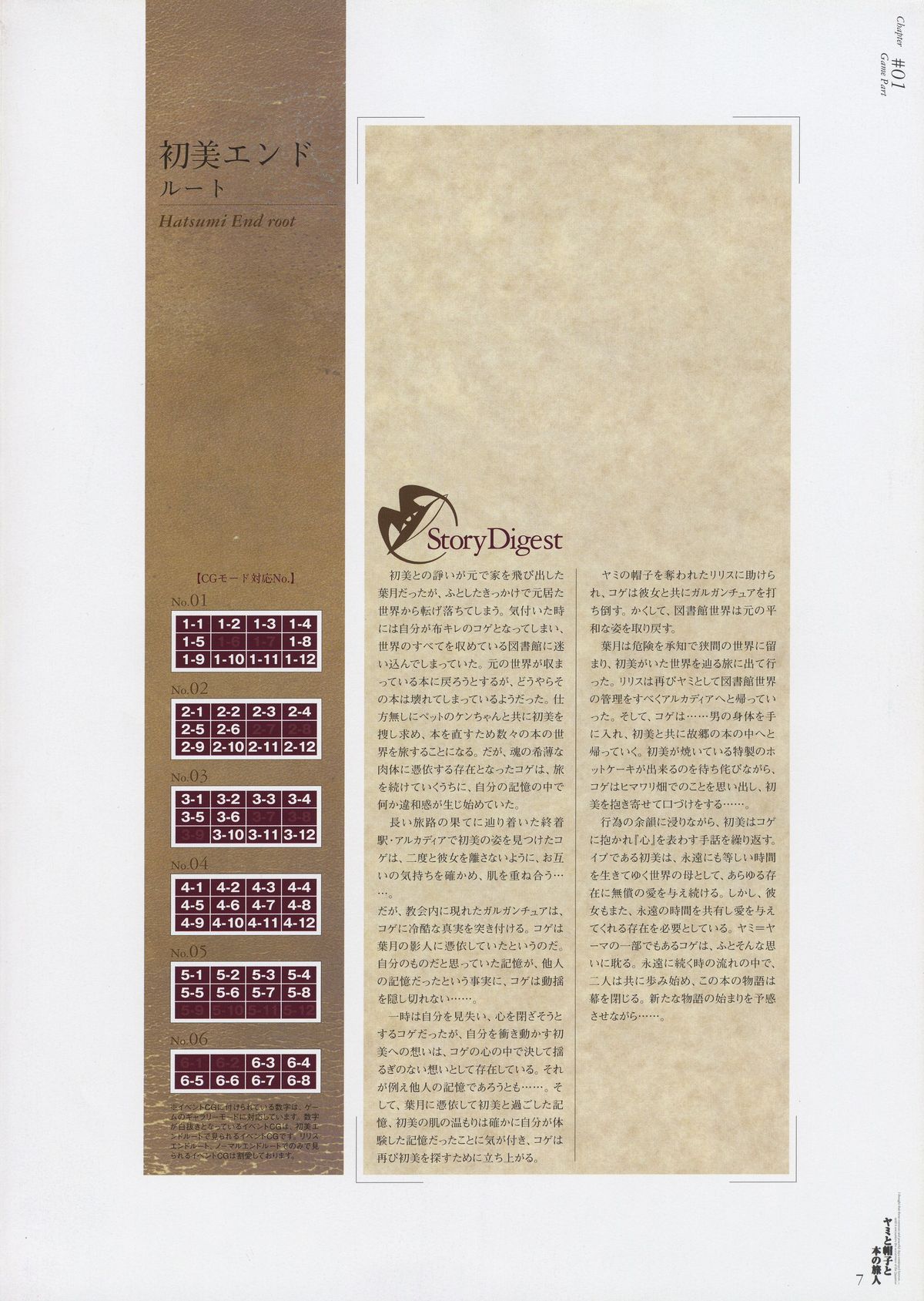 Yami to Boushi to Hon no Tabibito Visual Fanbook - Page 7