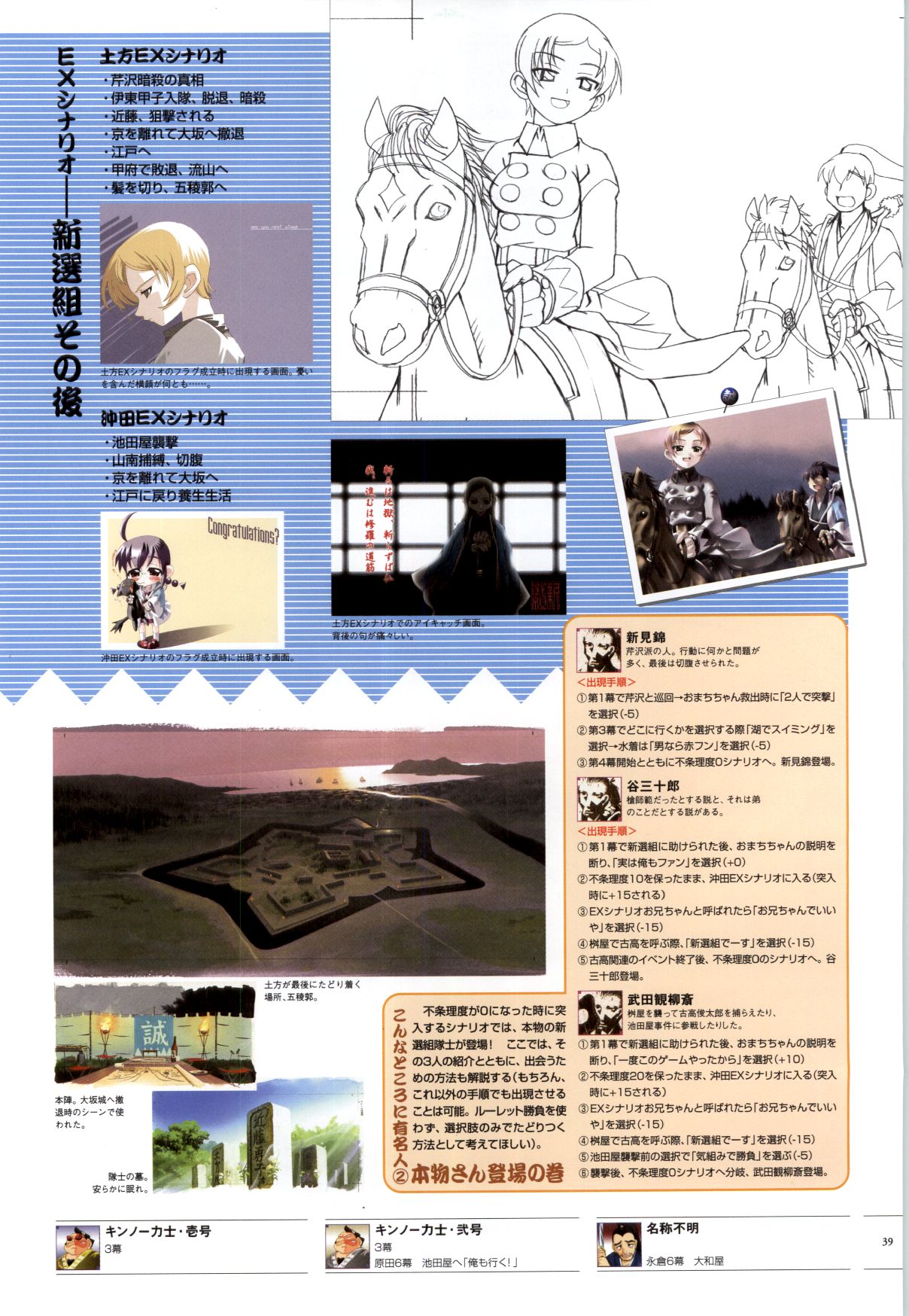 [ライアーソフト] 行殺-はぁと-新撰組 公式ビジュアルファンブック - Page 38