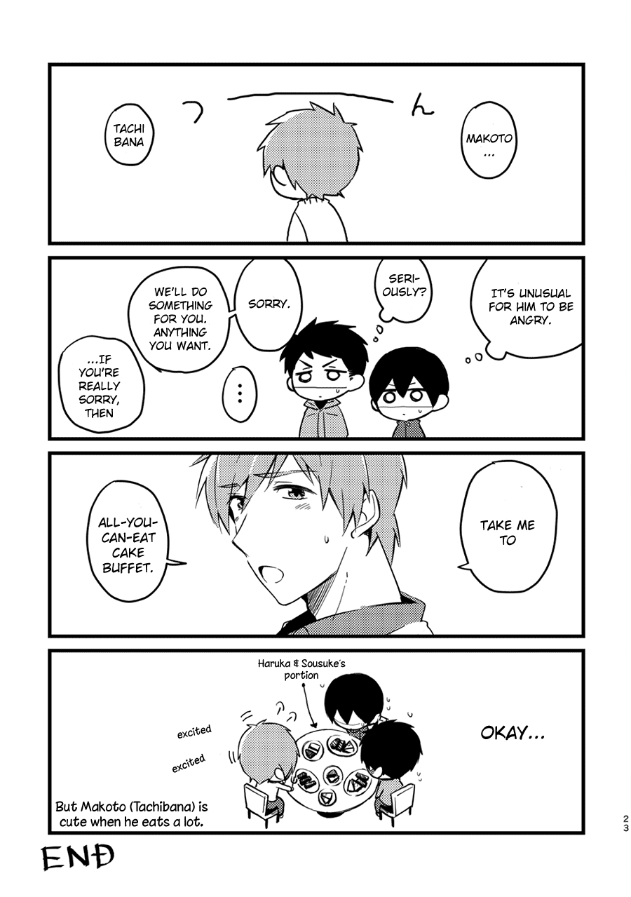 Page 24 of [fragile (Yurige)] Kurokami Sandwich! (Free!) [English] [ichigo-day] [Digital]